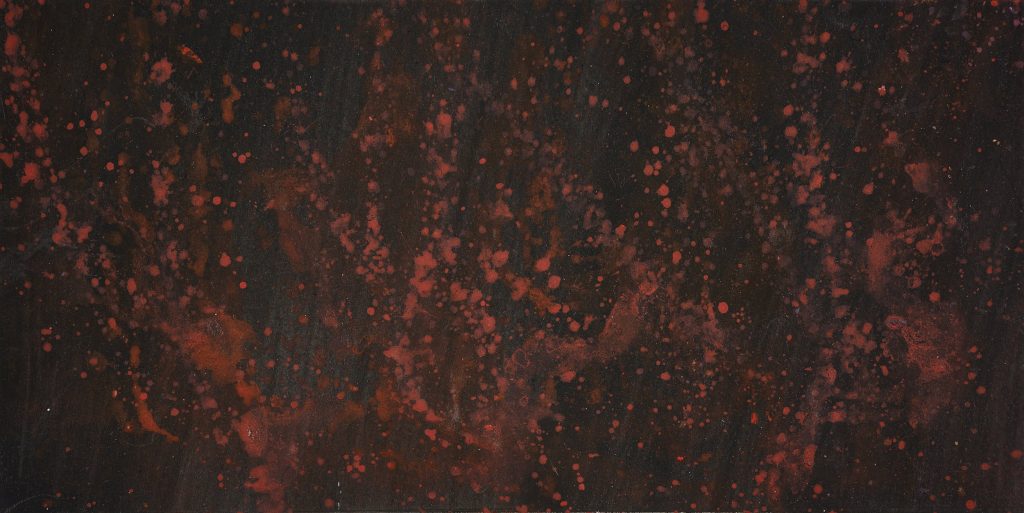 paintings Mirroring Monitoring, Monitoring Mirroring iii, acrylic on paper 18 x 36cm