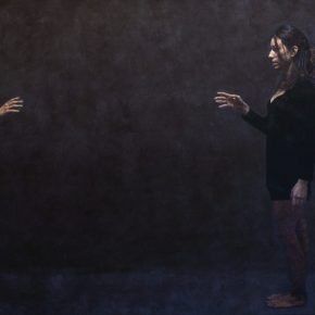 Approach - Acrylic on canvas, 100x86 cm Approach - Acrylic on canvas, 100x86 cm